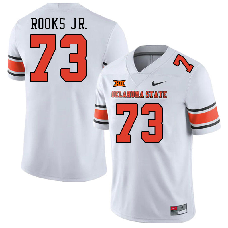 Men #73 Jason Brooks Jr. Oklahoma State Cowboys College Football Jerseys Stitched-White